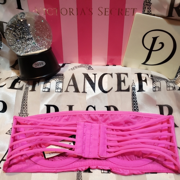 Victoria's Secret Very Sexy Pink Push Up Bandeau Size: 34D NWT - Picture 13 of 16